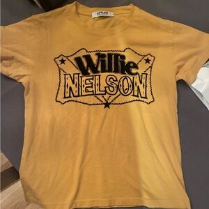 Letluv Anthropologie Graphic Tee - Short Sleeve Willie Nelson